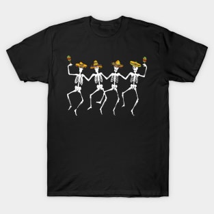 Cinco de Mayo Dancing Skeletons T-Shirt
